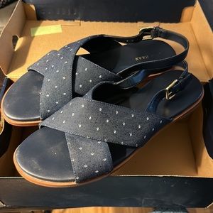 Cole Haan Fernanda Grand chambray sandal polka dot